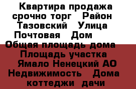 Квартира продажа срочно торг › Район ­ Тазовский › Улица ­ Почтовая › Дом ­ 40 › Общая площадь дома ­ 60 › Площадь участка ­ 4 - Ямало-Ненецкий АО Недвижимость » Дома, коттеджи, дачи продажа   